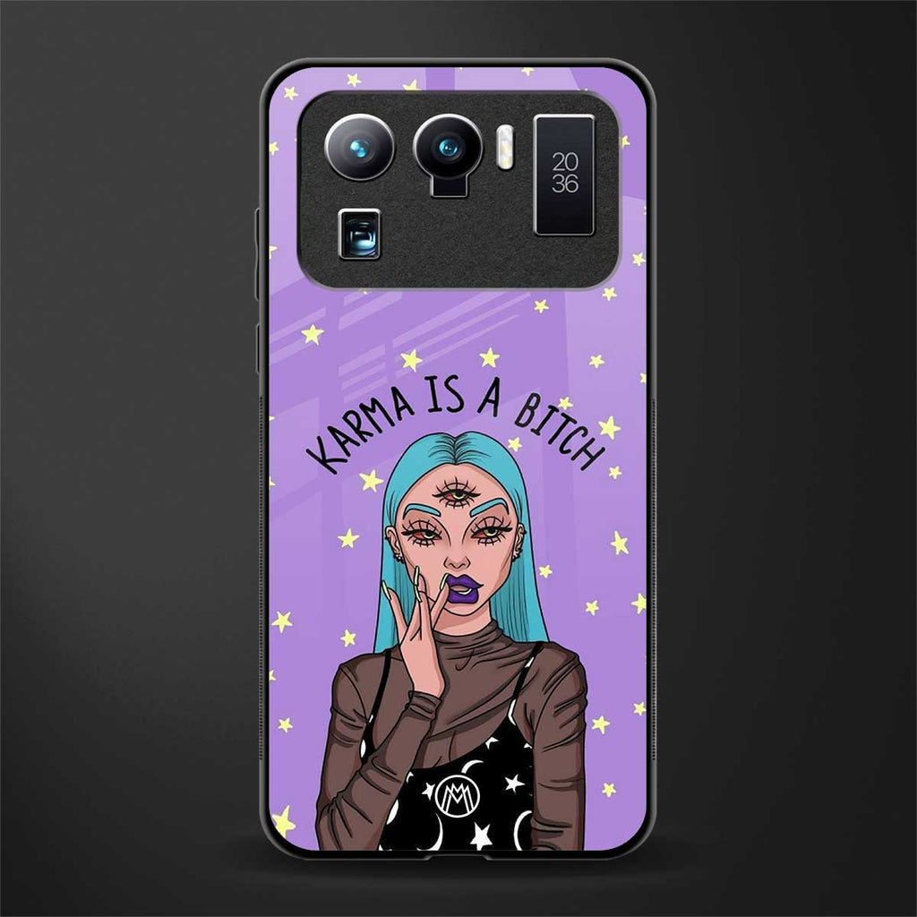 karma is a bitch glass case for mi 11 ultra 5g image