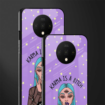 karma is a bitch glass case for oneplus 7t image-2