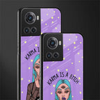karma is a bitch back phone cover | glass case for oneplus 10r 5g