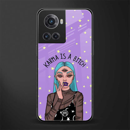 karma is a bitch back phone cover | glass case for oneplus 10r 5g