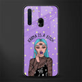 karma is a bitch glass case for samsung a21 image