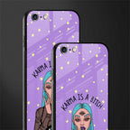 karma is a bitch glass case for iphone 6 plus image-2