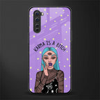 karma is a bitch glass case for oneplus nord ac2001 image