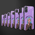 karma is a bitch back phone cover | glass case for realme 9 pro 5g