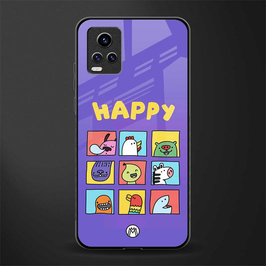 kawaii edition back phone cover | glass case for vivo y73