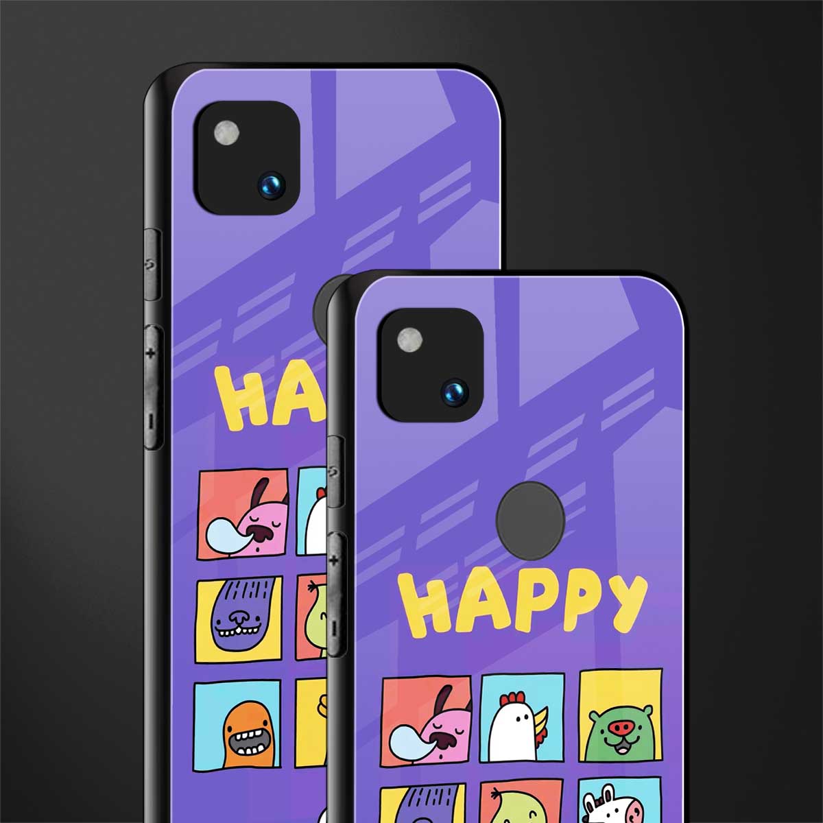 kawaii edition back phone cover | glass case for google pixel 4a 4g