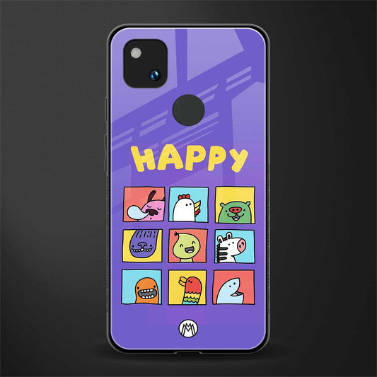 kawaii edition back phone cover | glass case for google pixel 4a 4g