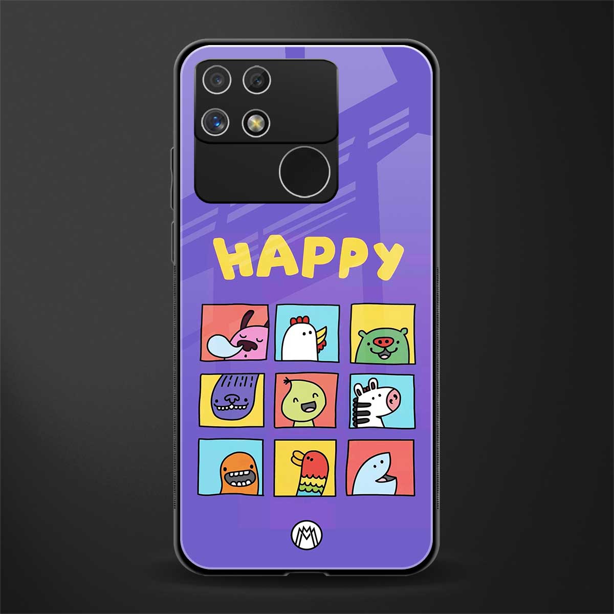 kawaii edition back phone cover | glass case for realme narzo 50a