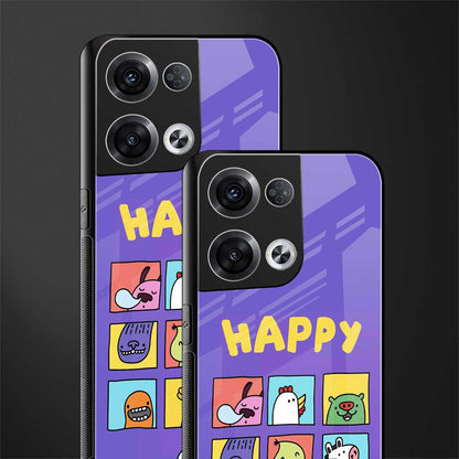 kawaii edition back phone cover | glass case for oppo reno 8 pro