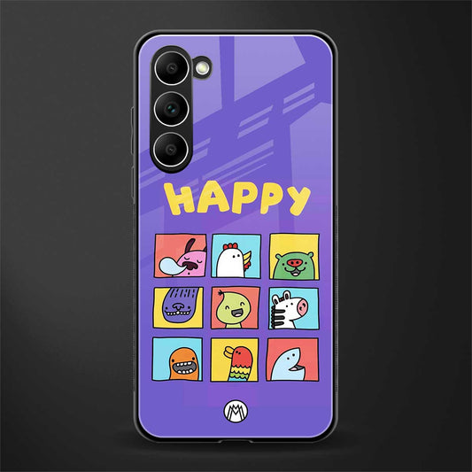 kawaii edition glass case for phone case | glass case for samsung galaxy s23 plus