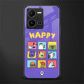 kawaii edition back phone cover | glass case for vivo y35 4g