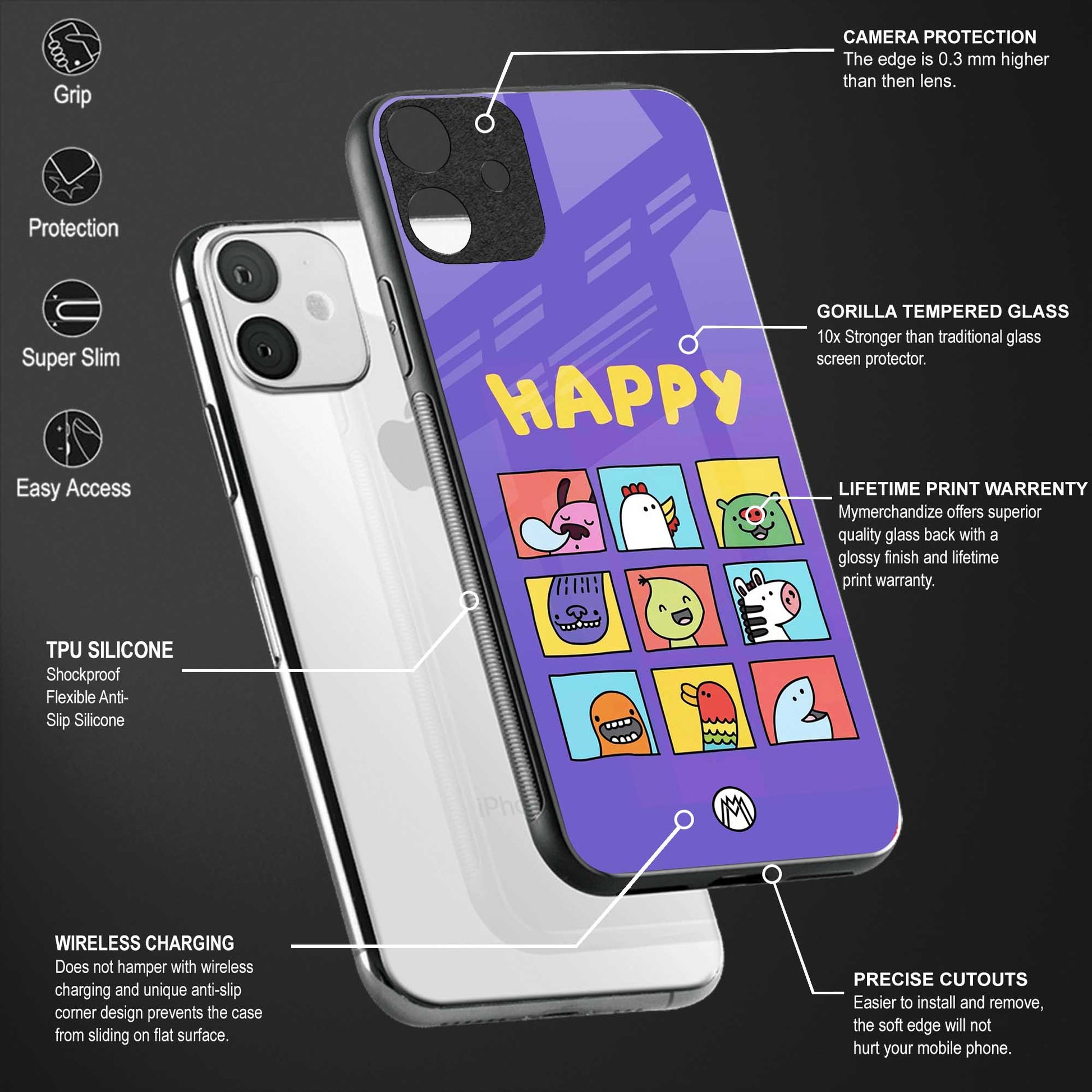 kawaii edition back phone cover | glass case for samsung galaxy a14 5g