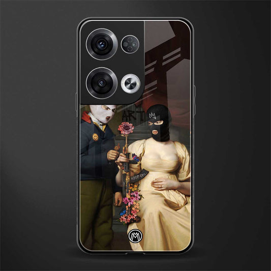 keep off back phone cover | glass case for oppo reno 8