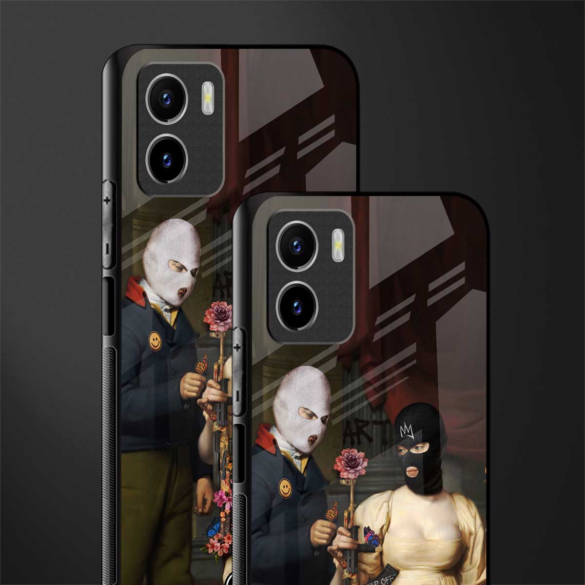 keep off back phone cover | glass case for vivo y72