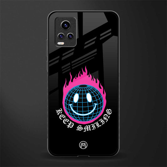 keep smiling back phone cover | glass case for vivo y73