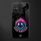 keep smiling back phone cover | glass case for realme narzo 50a