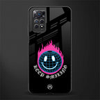 keep smiling back phone cover | glass case for redmi note 11 pro plus 4g/5g