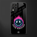 keep smiling back phone cover | glass case for samsung galaxy m33 5g