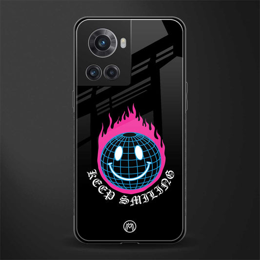 keep smiling back phone cover | glass case for oneplus 10r 5g