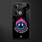 keep smiling back phone cover | glass case for oppo reno 8 pro
