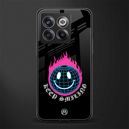 keep smiling back phone cover | glass case for oneplus 10t