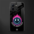 keep smiling back phone cover | glass case for vivo v25-5g