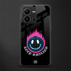 keep smiling back phone cover | glass case for vivo v25-5g