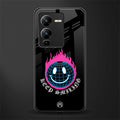 keep smiling back phone cover | glass case for vivo v25 pro 5g