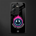 keep smiling back phone cover | glass case for vivo v25 pro 5g