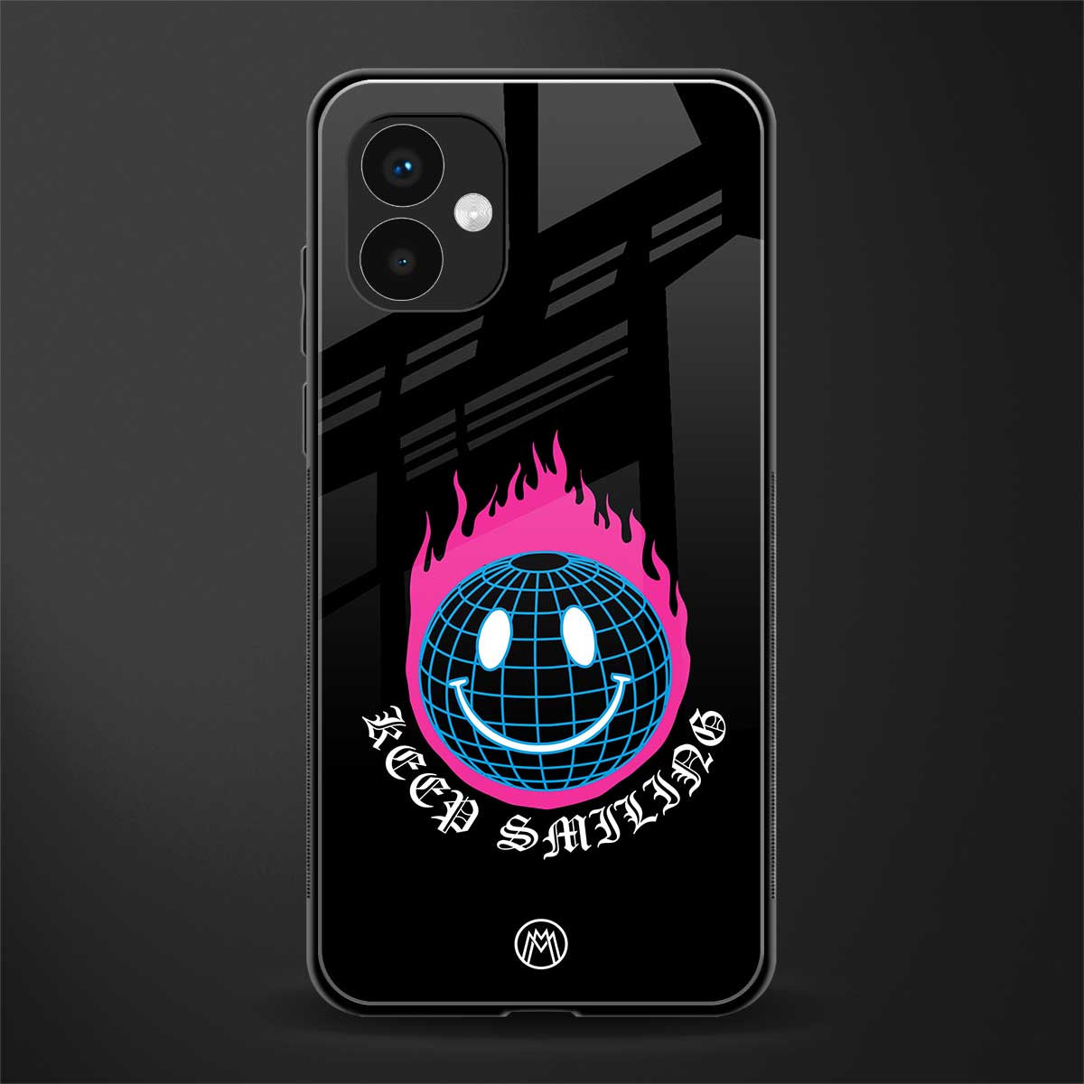 keep smiling back phone cover | glass case for samsung galaxy a04