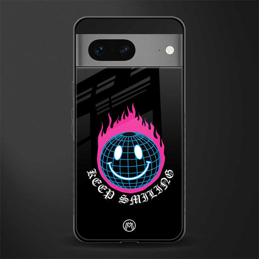 keep smiling back phone cover | glass case for google pixel 7