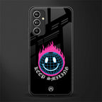 keep smiling back phone cover | glass case for samsung galaxy a54 5g
