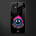 keep smiling back phone cover | glass case for samsung galaxy a14 5g