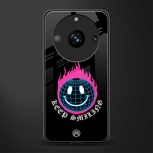keep smiling back phone cover | glass case for realme 11 pro 5g