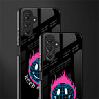 keep smiling back phone cover | glass case for samsun galaxy a24 4g