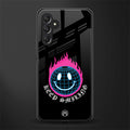 keep smiling back phone cover | glass case for samsun galaxy a24 4g