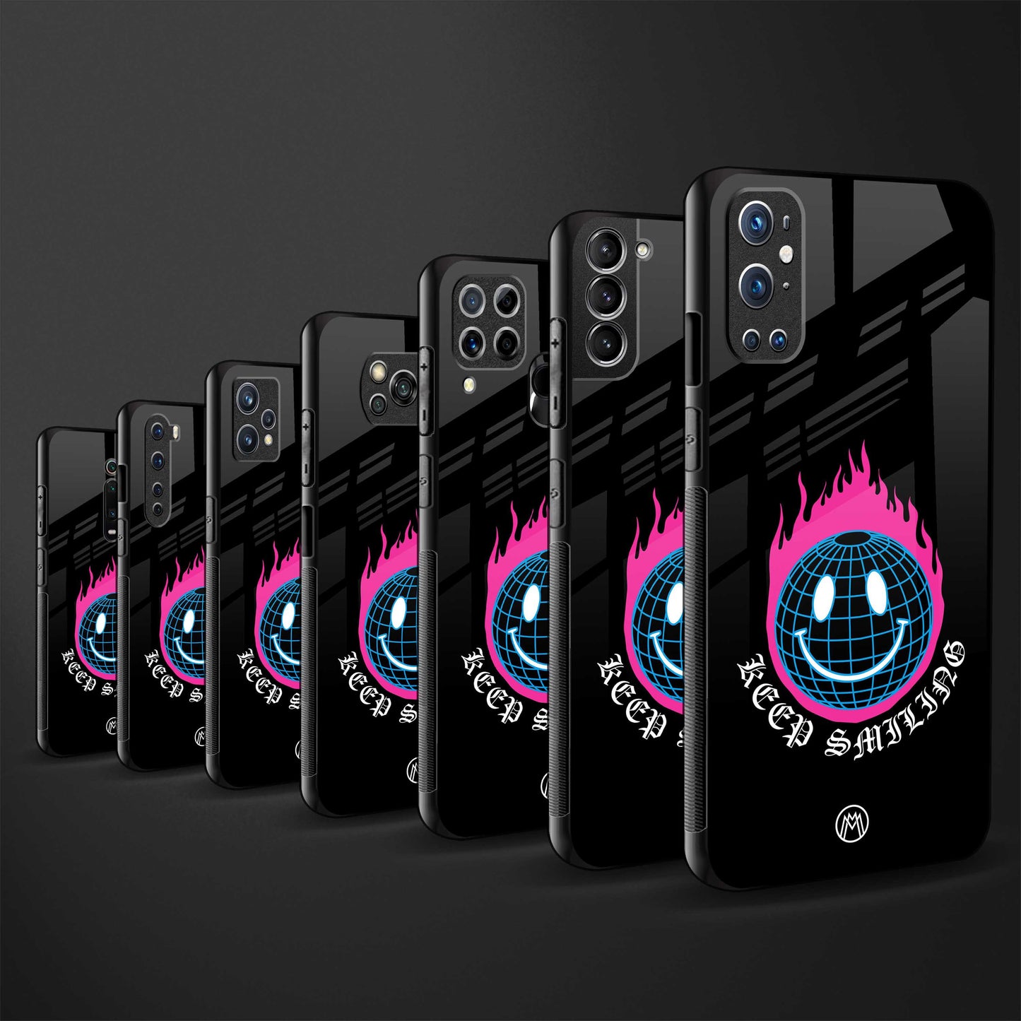 keep smiling back phone cover | glass case for samsung galaxy a13 4g