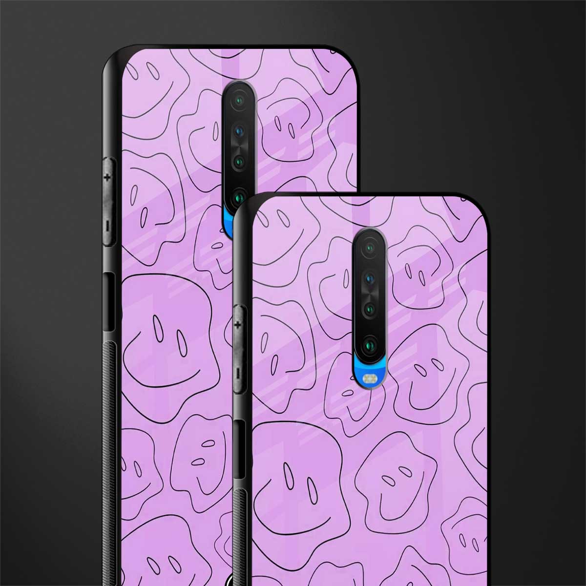 kinda sad kinda happy glass case for poco x2 image-2