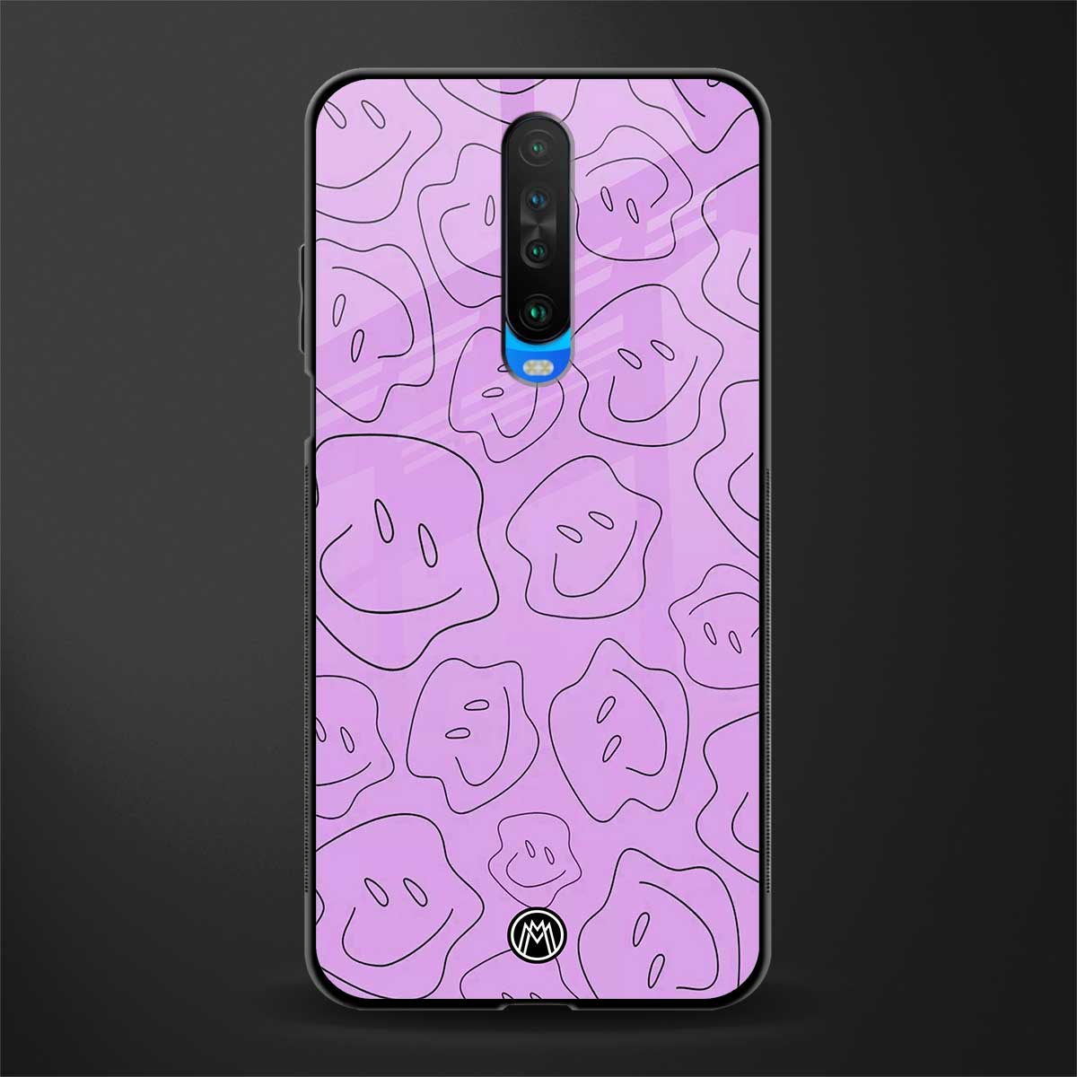 kinda sad kinda happy glass case for poco x2 image