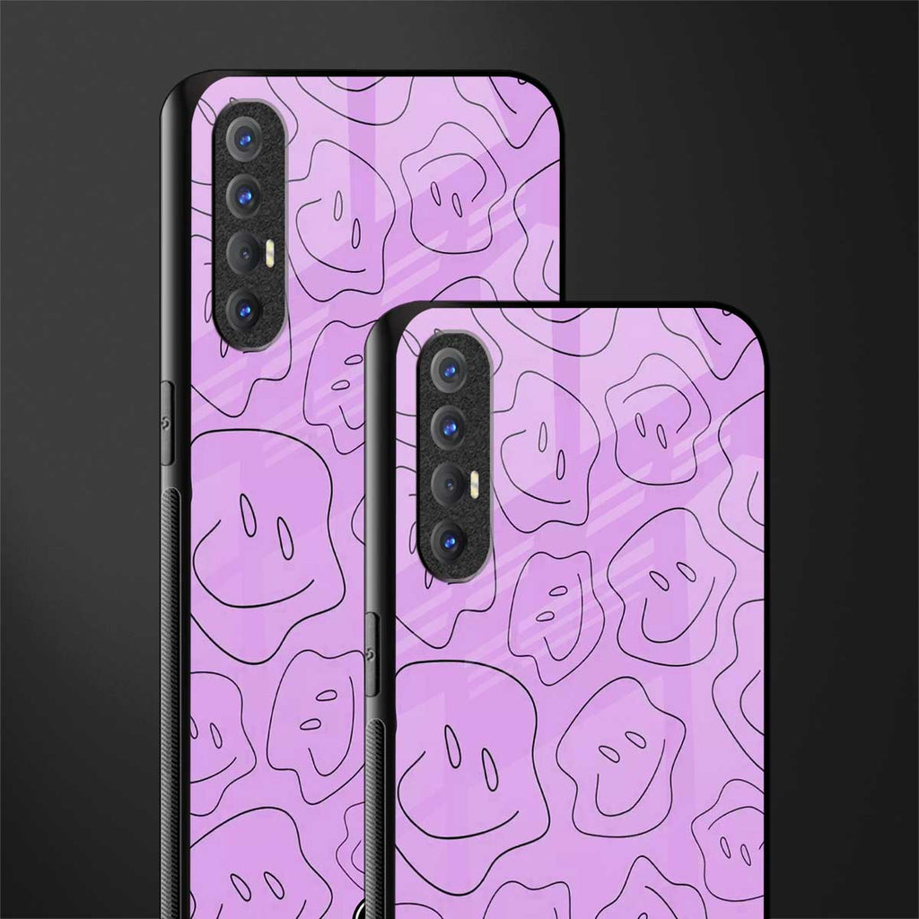 kinda sad kinda happy glass case for oppo reno 3 pro image-2