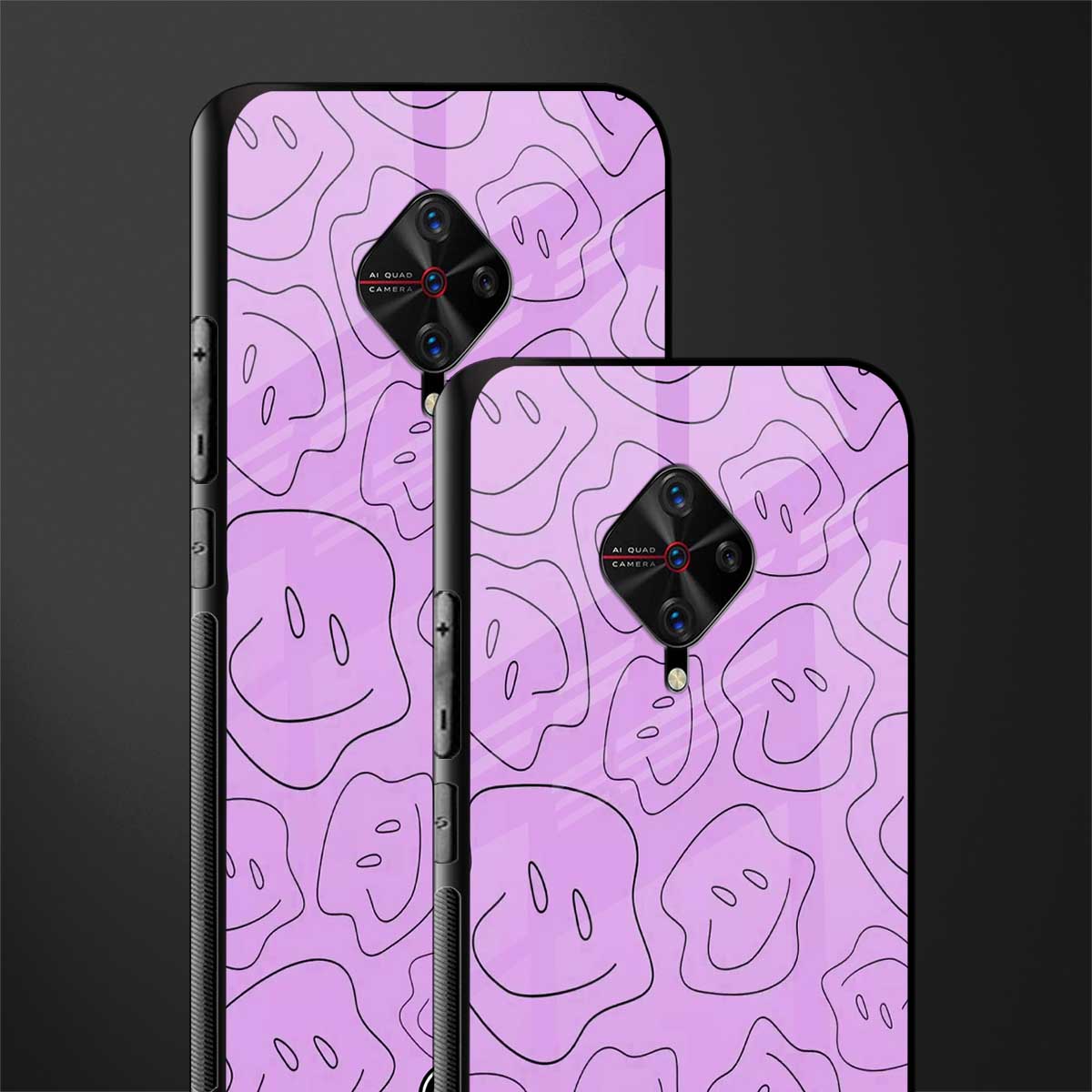kinda sad kinda happy glass case for vivo s1 pro image-2