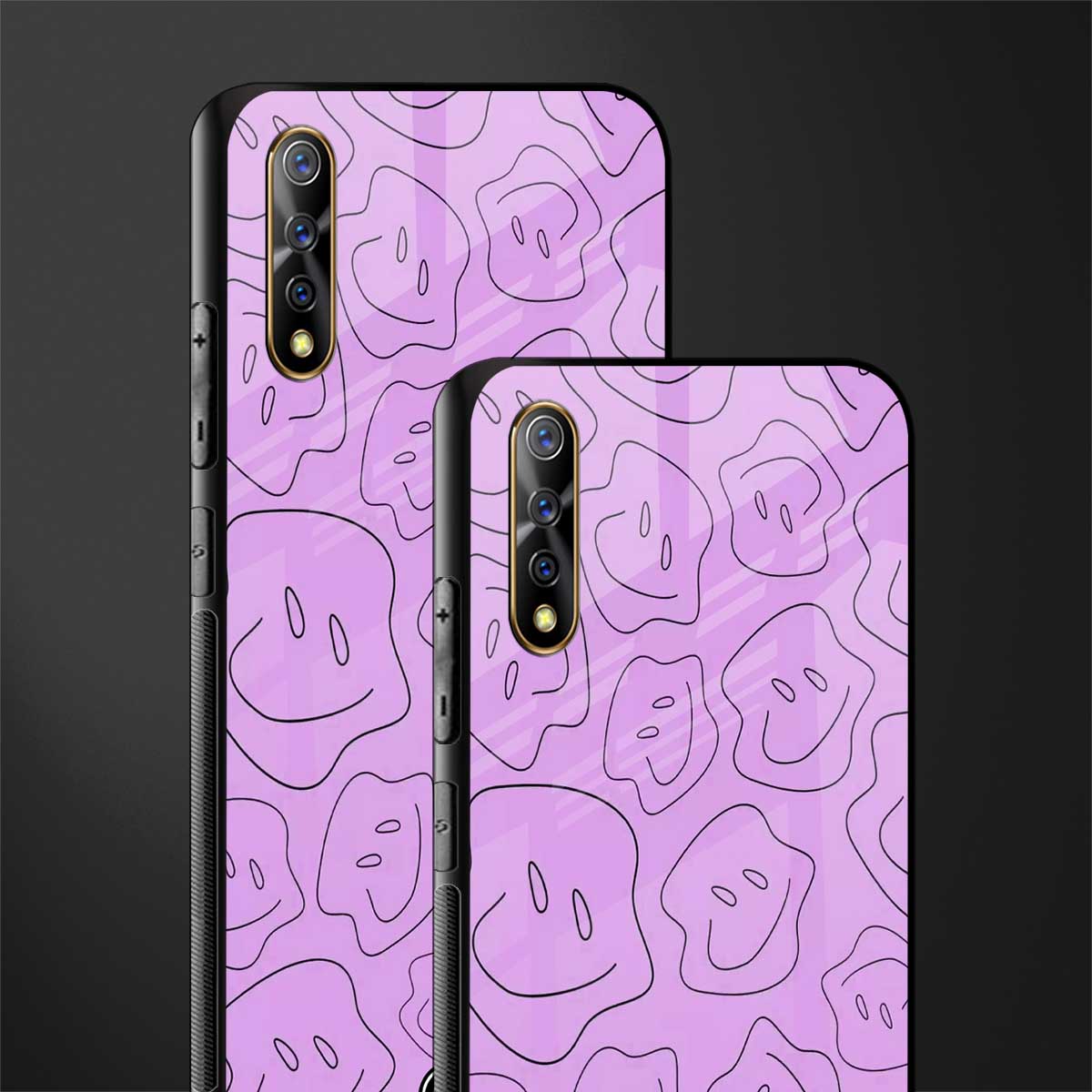 kinda sad kinda happy glass case for vivo s1 image-2