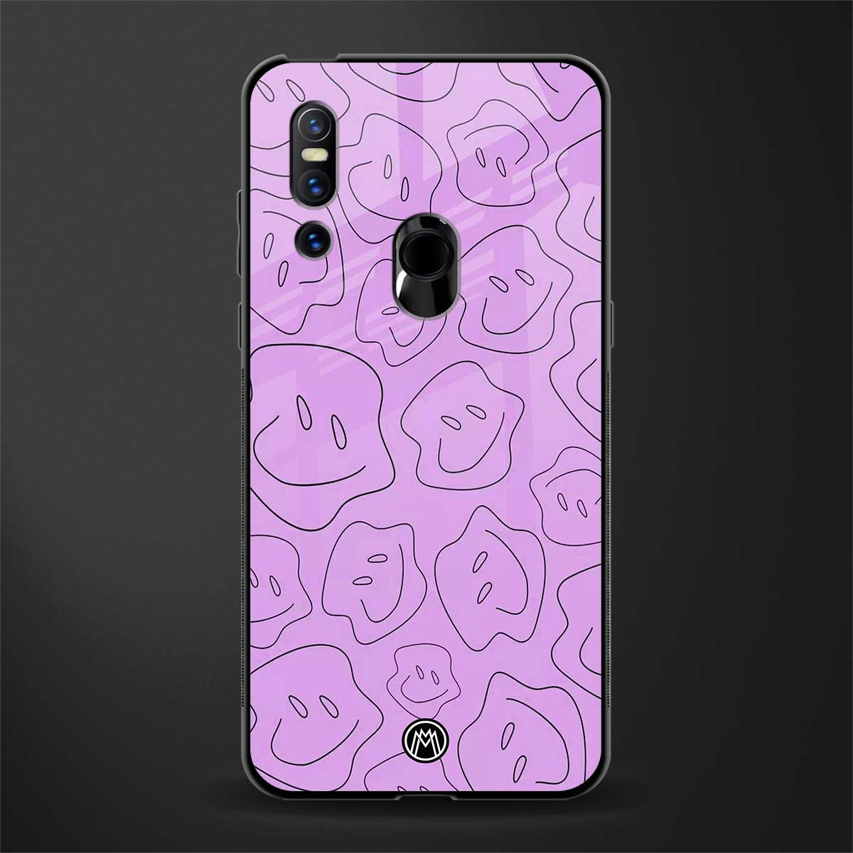 kinda sad kinda happy glass case for vivo v15 image