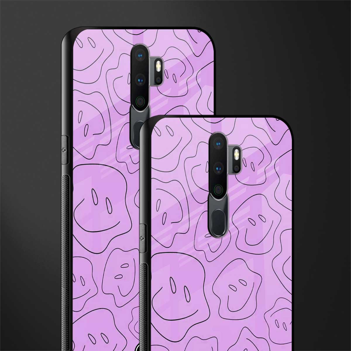 kinda sad kinda happy glass case for oppo a5 2020 image-2
