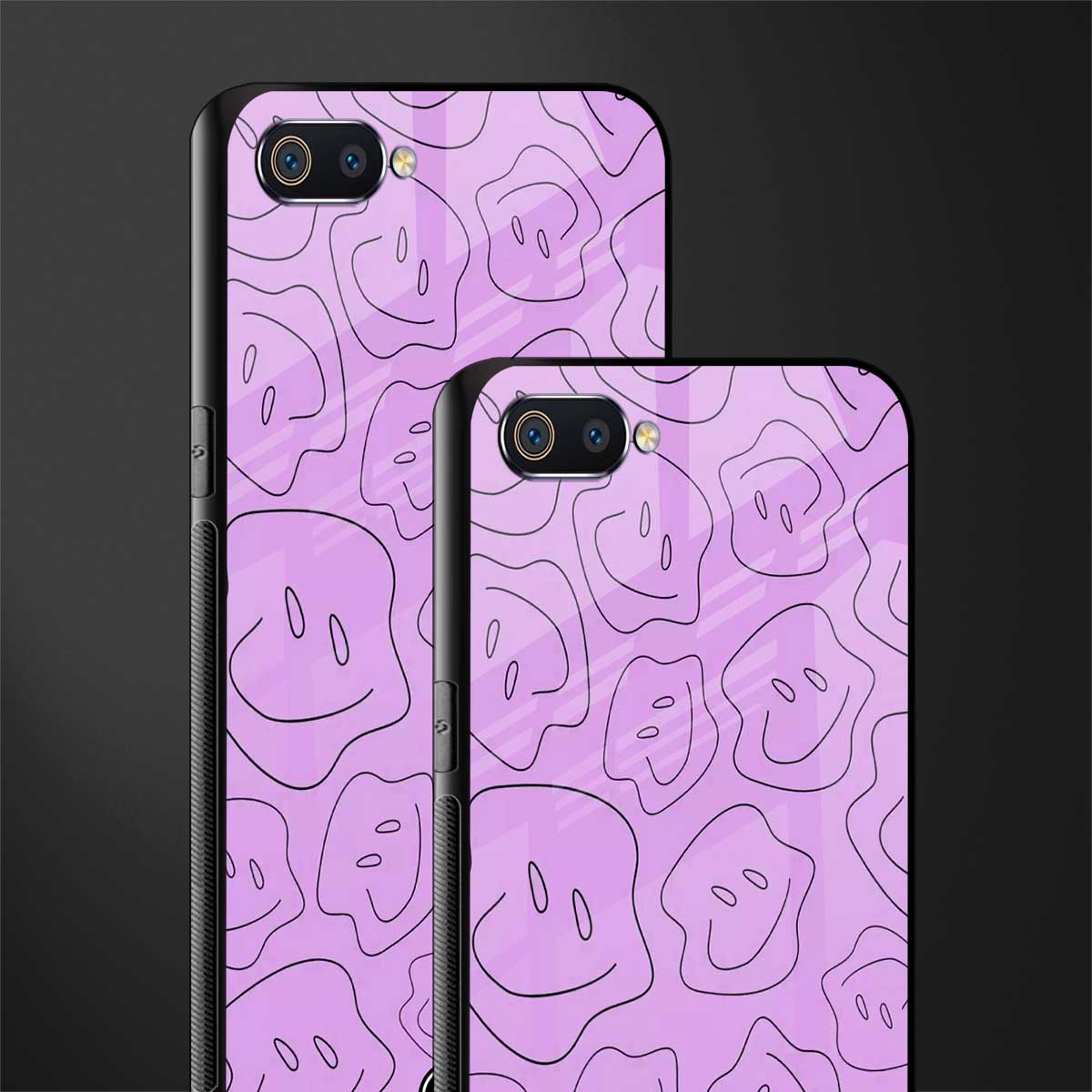 kinda sad kinda happy glass case for oppo a1k image-2