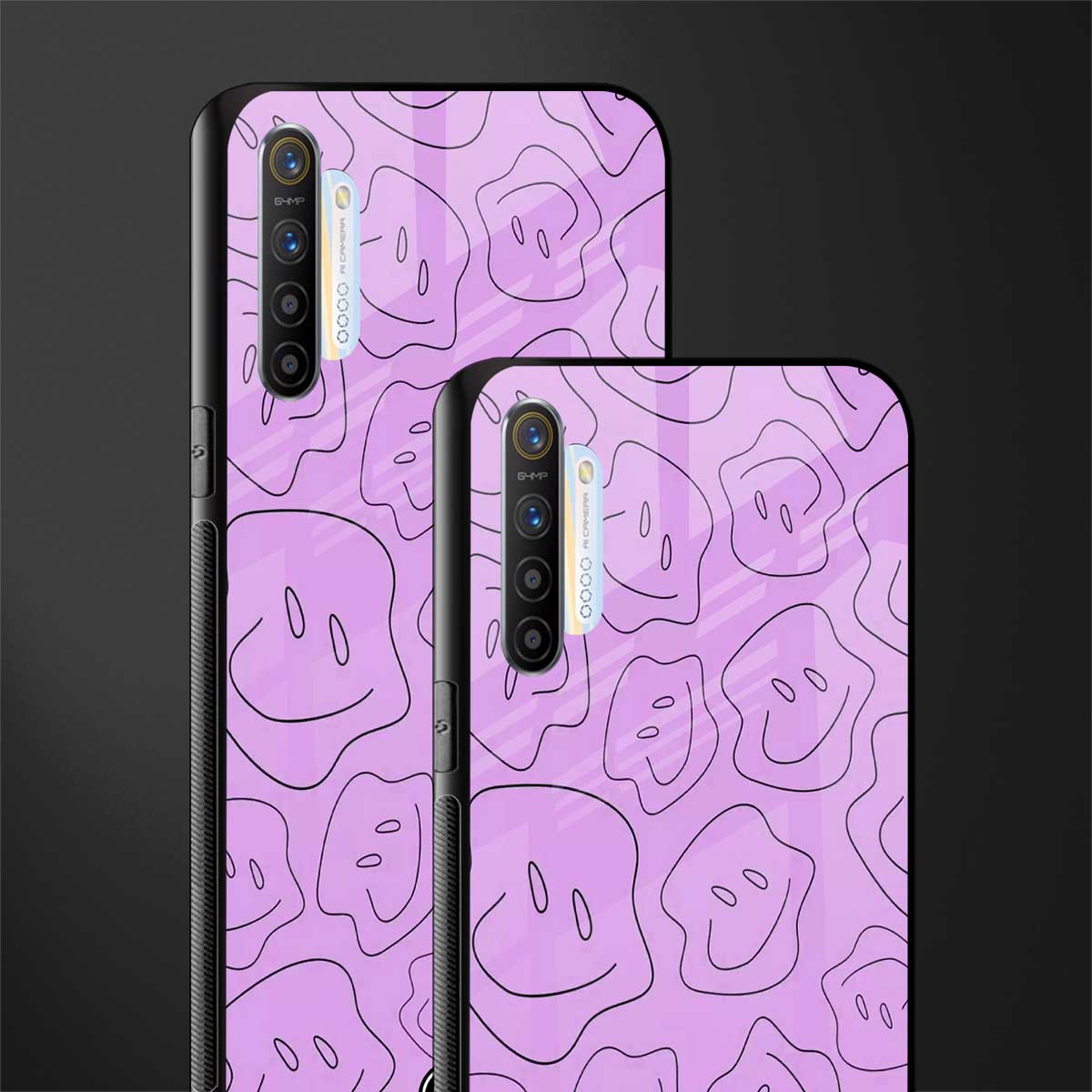 kinda sad kinda happy glass case for realme xt image-2