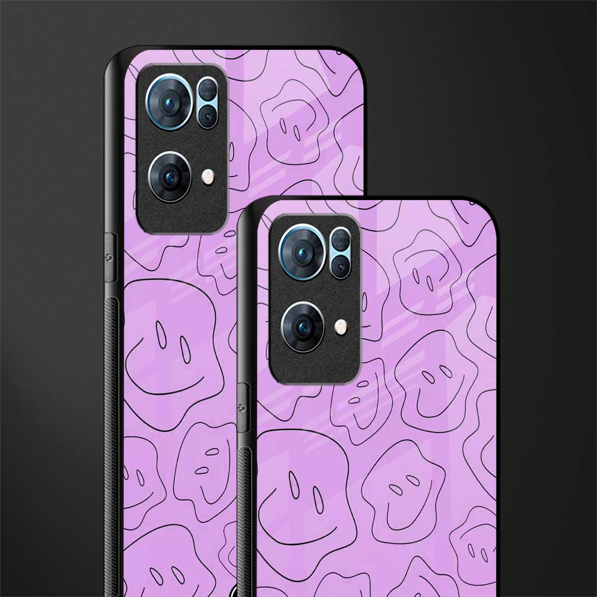 kinda sad kinda happy glass case for oppo reno7 pro 5g image-2