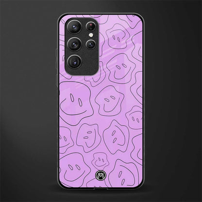 kinda sad kinda happy glass case for samsung galaxy s21 ultra image