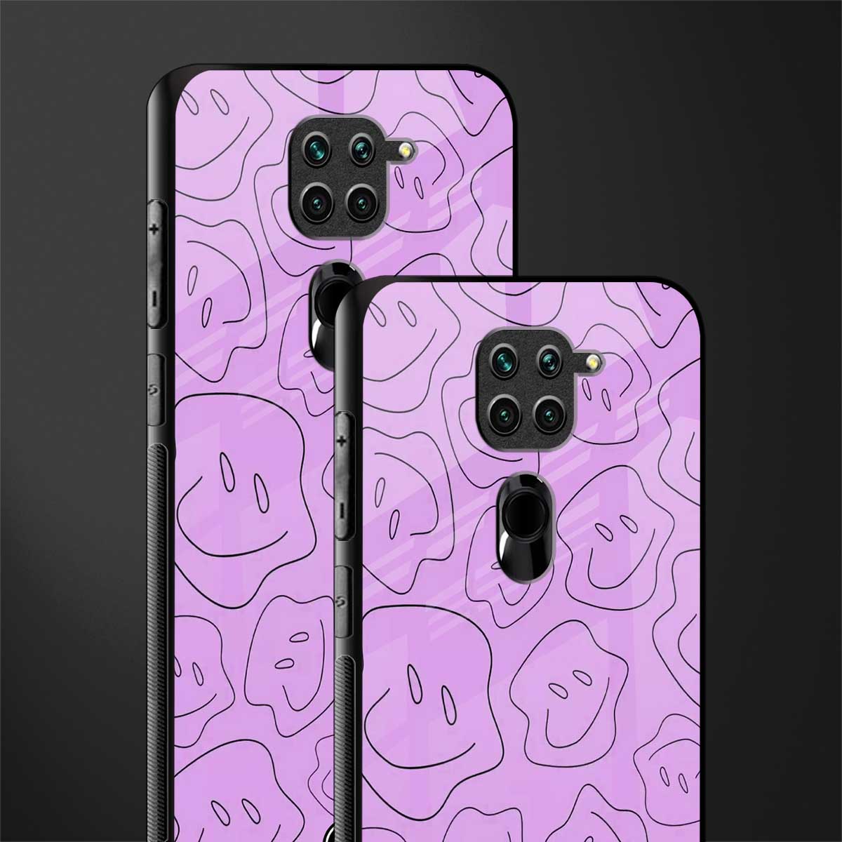kinda sad kinda happy glass case for redmi note 9 image-2