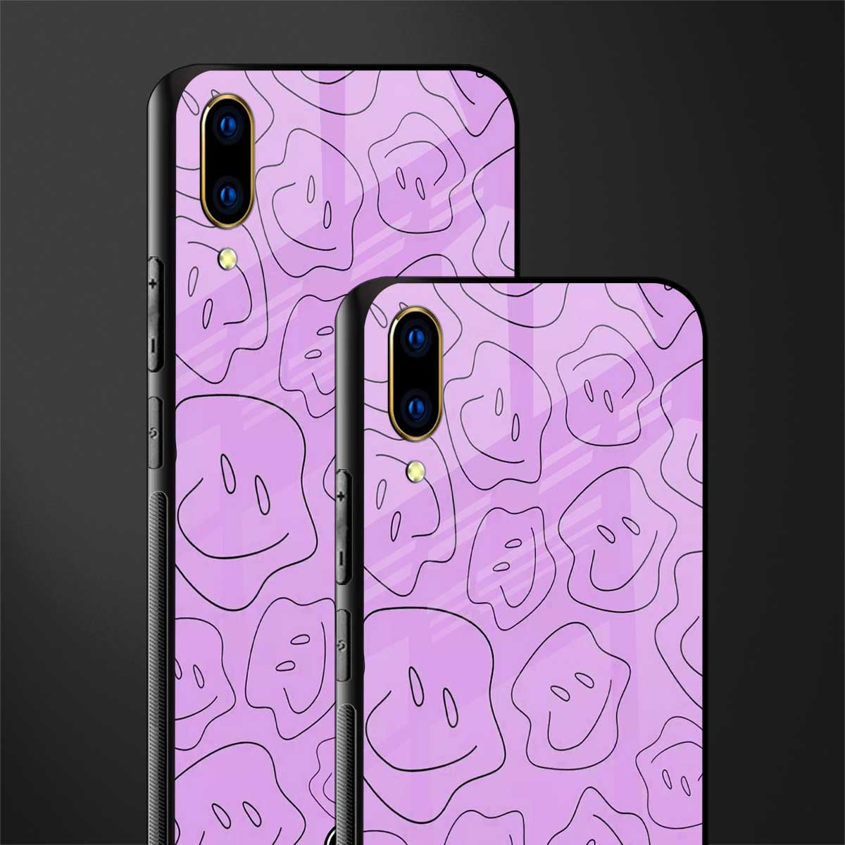 kinda sad kinda happy glass case for vivo v11 pro image-2